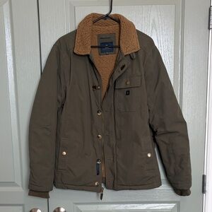Roark Olive Field Jacket with Sherpa Lining